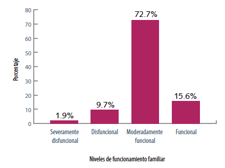 Figura 1. Evaluación del funcionamiento familiar.