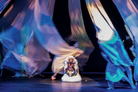 Teatro Itinerante del Sol. Orígenes hacia el Sur. Foto: J. Santacruz. Imagen cortesía de Beatriz Camargo.