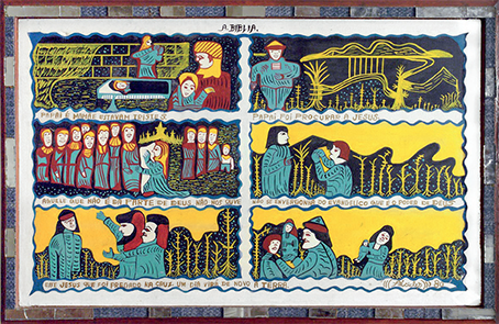 Imagen 4. A Biblia. (Alcides Pereira dos Santos, 1980). Óleo sobre tela, 56 x 92 cm. Coleção Vilma Eid, São Paulo-SP. 