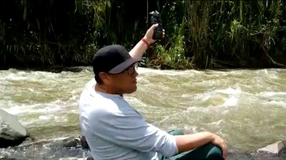 Imagen 3. Ritmos del agua. Río Risaralda. Archivo personal.