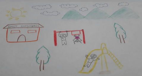 Expresión gráfica. La
convivencia en la escuela. Fuente: Realizado por un estudiante durante el
proceso investigativo.