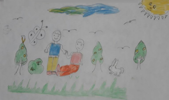 Expresión gráfica. La convivencia
en la escuela. Fuente: Realizado por un estudiante durante el proceso
investigativo