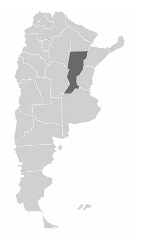 Localización de la Provincia de Santa Fe (Argentina)