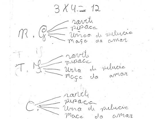 Encaminhamento proposto por um aluno sobre o problema 8