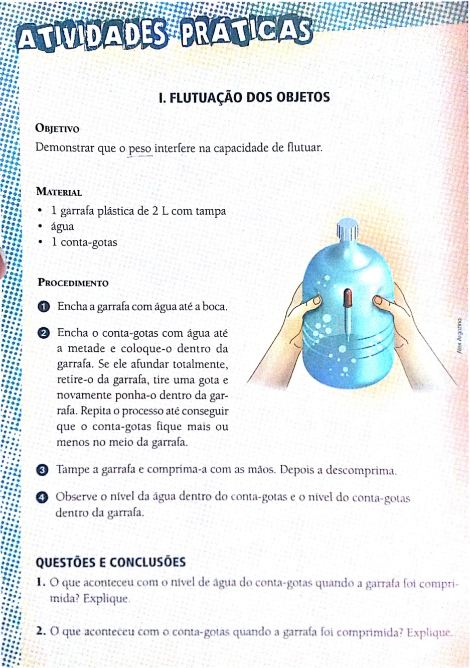 Atividade pr&aacute;tica proposta no livro did&aacute;tico analisado