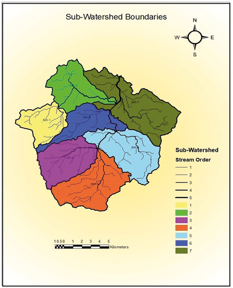 Importar imagen
			Figure 3. Drainage Network of Seven (7) Gubawan Sub-Watershed