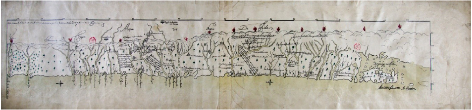 Ambrosio Higgins, Mapa del Reyno de
Chile, (1768)