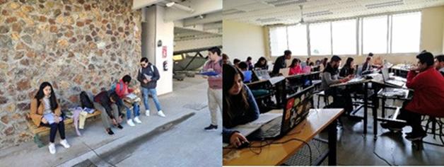 Alumnos en confort