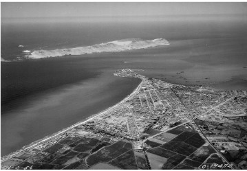 Aerofotografía donde se observa el emplazamiento de Bellavista
