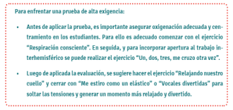 Recomendaciones para
enfrentar una prueba de alta exigencia