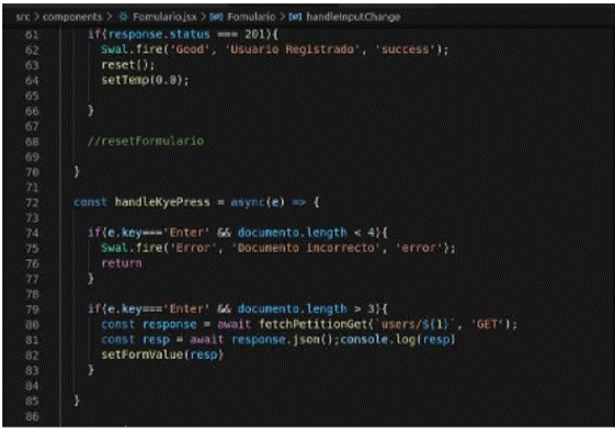 Métodos que consume el API.