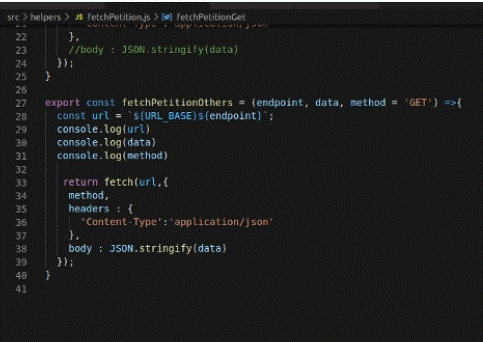 Método POST para crear los nuevos registros en la base de datos.