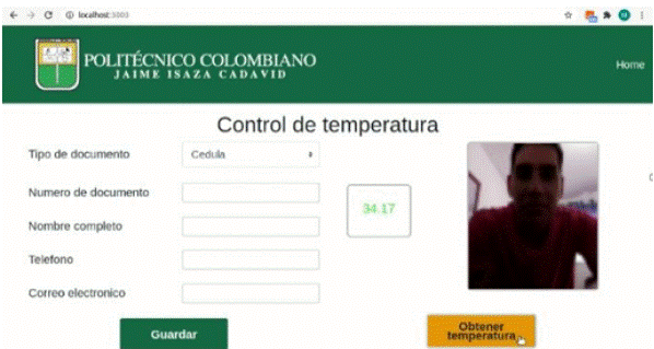 Control del acceso basado en la temperatura en este caso sí puede acceder.