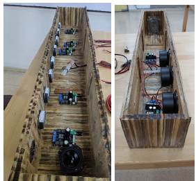 Cableado para arreglo de altas y bajas frecuencias