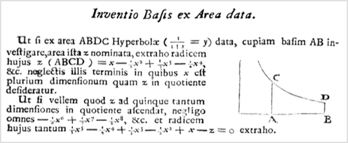 Problema:
encontrar la base dada un
área.