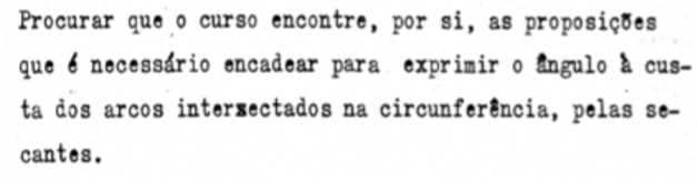 Excerto do plano de lição de Leal.