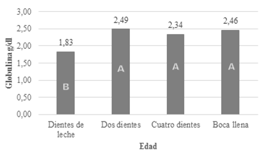  Parámetros
sanguíneos de globulina en llamas

 