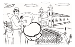 Bocetos e ilustraciones finales de las imágenes construidas mediante relatos
de informantes claves