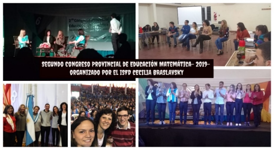 Participación en el Segundo Congreso Provincial de Educación
Matemática - 2019.