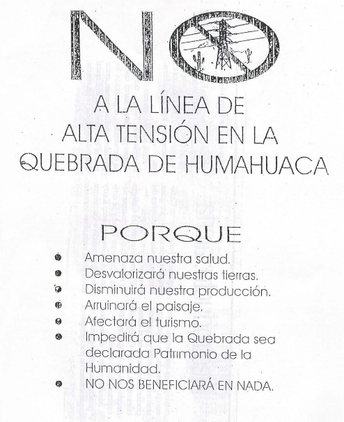 Oposición al electroducto