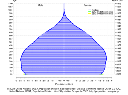 Pirámide etaria en América Latina y el Caribe