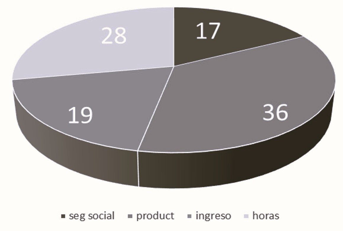 Peso de las carencias en los APA el a&ntilde;o 2019