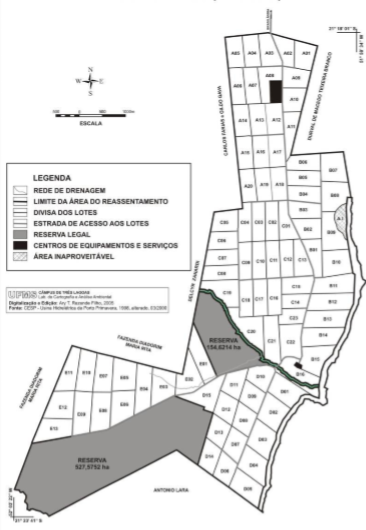 Projeto
de Reassentamento Populacional Rural da Fazenda Pedra   

Bonita/Brasilândia/MS