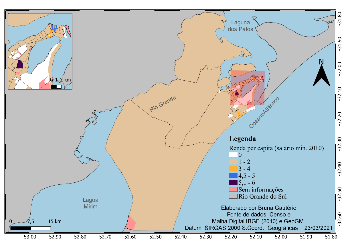 Mapa de renda per capita