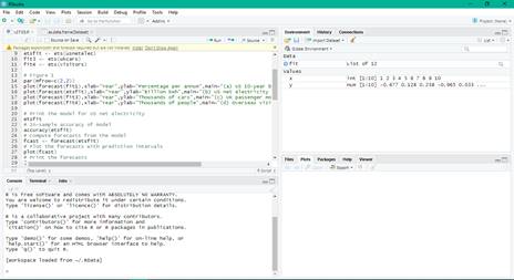 Software Rstudio:
interfaz gráfica