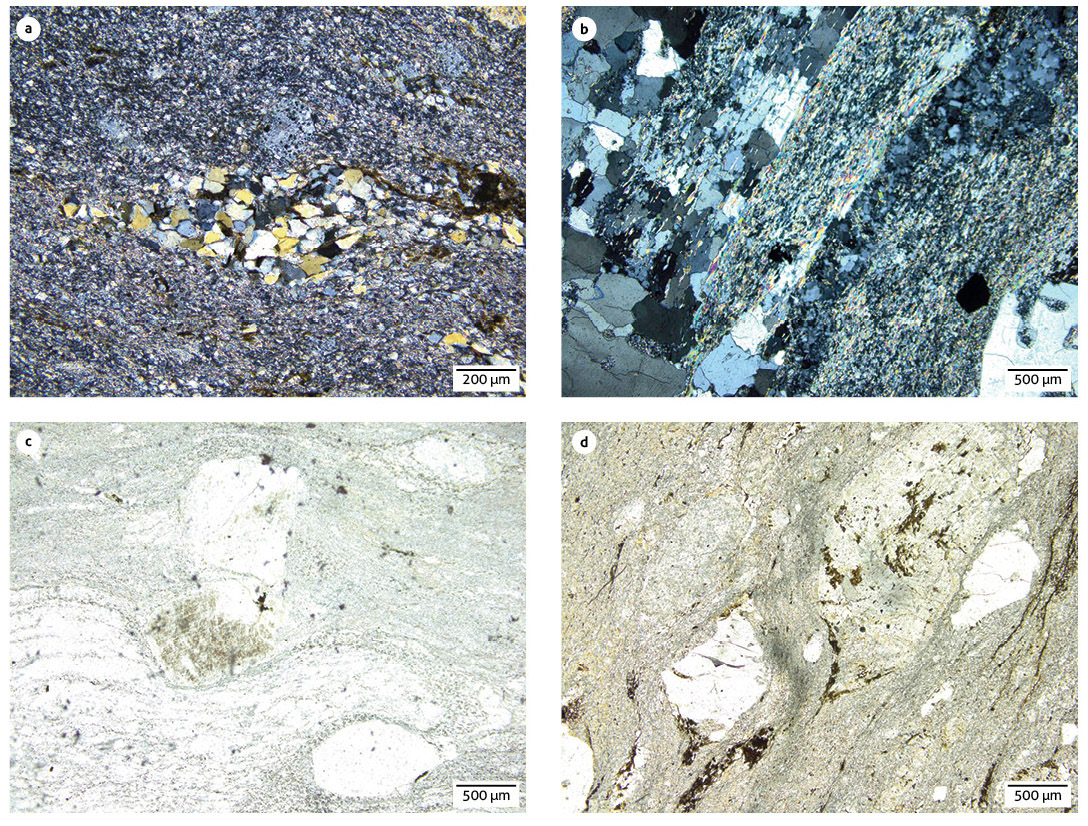 Characteristics of the rock matrix of the Onzaga Metarhyolite