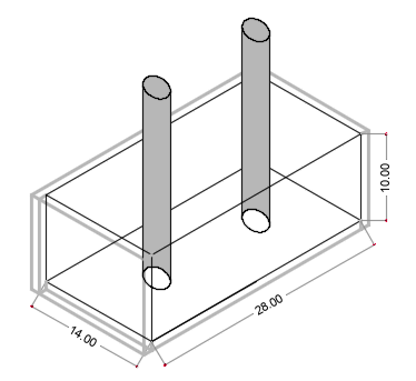 Características
del molde para la fabricación de prototipos.