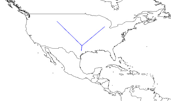  Trazo generalizado del Pleistoceno