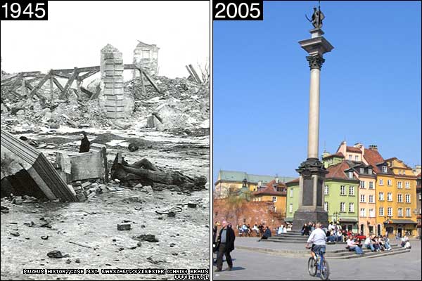 Monumento del Rey
Sigmund reconstruido en la Plaza del Castillo de Varsovia. Fuente: BBCMUNDO.com