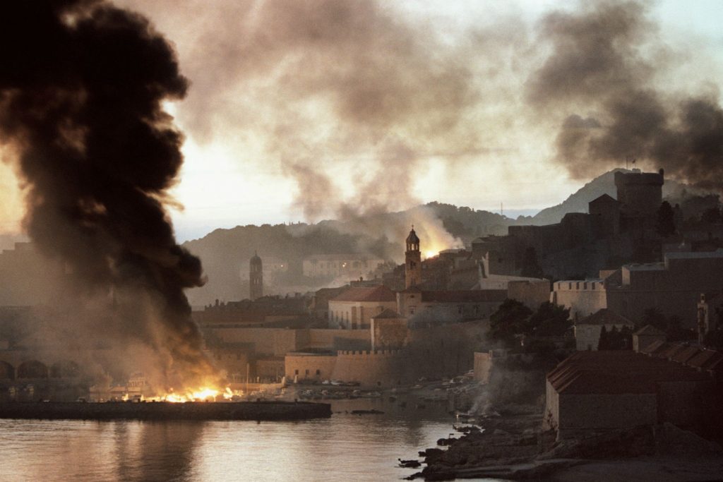 Dubrovnik durante los
asedios, 1990. Fuente: (Salazar, 2017) Spin