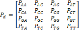 Matriz de
probabilidades