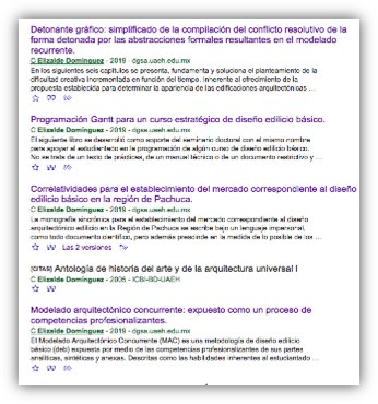 Vista del portal de Google Académico.