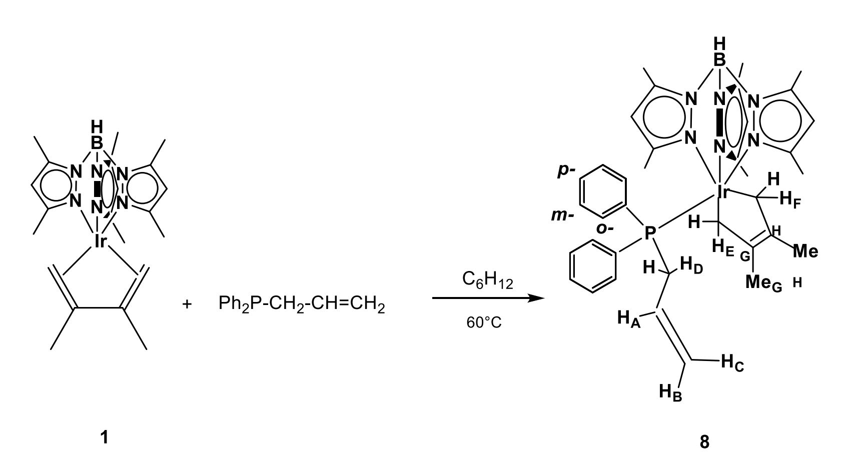 Esquema
3. Rearreglo del 2,3-dimetilbutadieno de η4:σ2:p a
2,3-dimetilbutenodiilo η4:σ2 (8).
