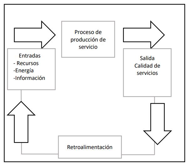 Figura 1: Sistema
de producción de servicios 
