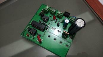 Figura 8: PCB del  convertidor Boost físico.