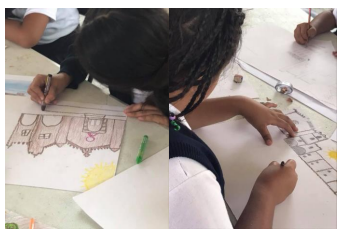 El registro de la percepción
del patrimonio en niños de educación primaria en los pueblos serranos del
Estado de Morelos. Fotografía
de Gerardo Gama Hernández. Año 2018.