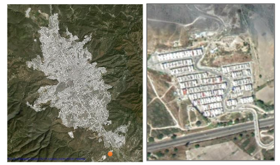 Figura 1 y 2: Ubicación del fraccionamiento “Nuevo Mirador” en 

Chilpancingo.