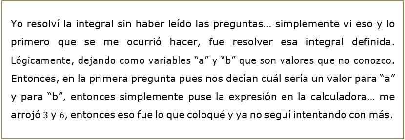 Fragmento de entrevista no dirigida a estudiante de docencia de la matemática.