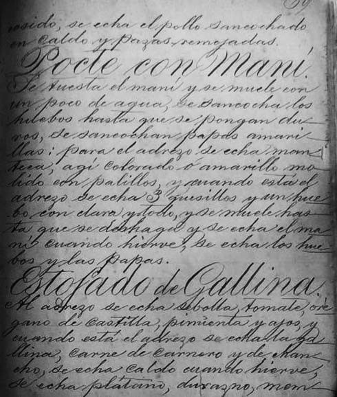 Receta de «Pocte con maní»