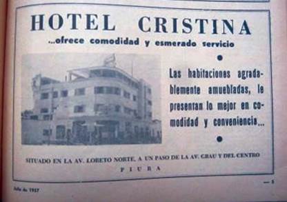 Publicidad del Hotel
Cristina