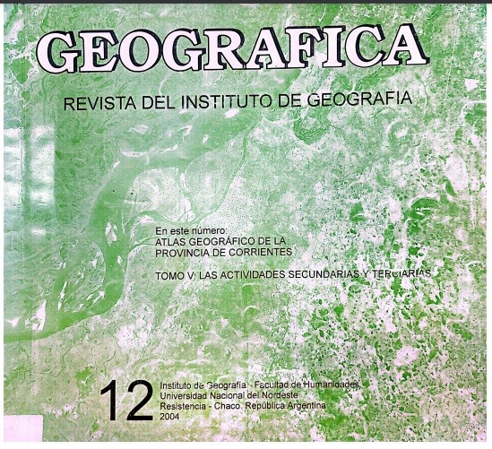 Una de las ediciones de Geográfica, editada en
papel. La edición Nº 12 es expresiva del tipo de
producción científica generada con este nombre y en este soporte de
edición.