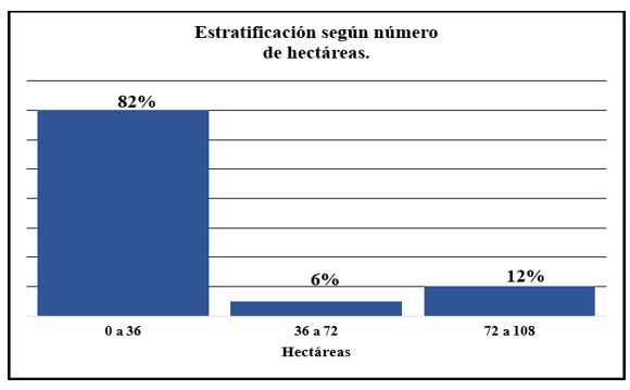 Estratificación de productores de la colonia.