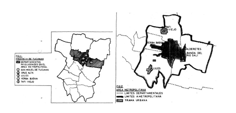 Configuración
  del Gran Tucumán (año 1990)