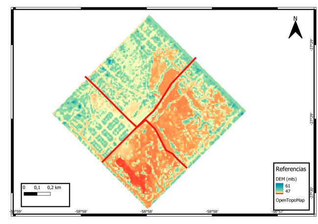 Modelo Digital de Elevaci&oacute;n del Barrio La Rubita.