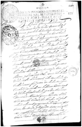 Figura 12: Composición de tierras las dos Ansermas, 1719