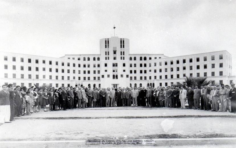 Hospital Civil José Eleuterio González concluido, ca. 1943